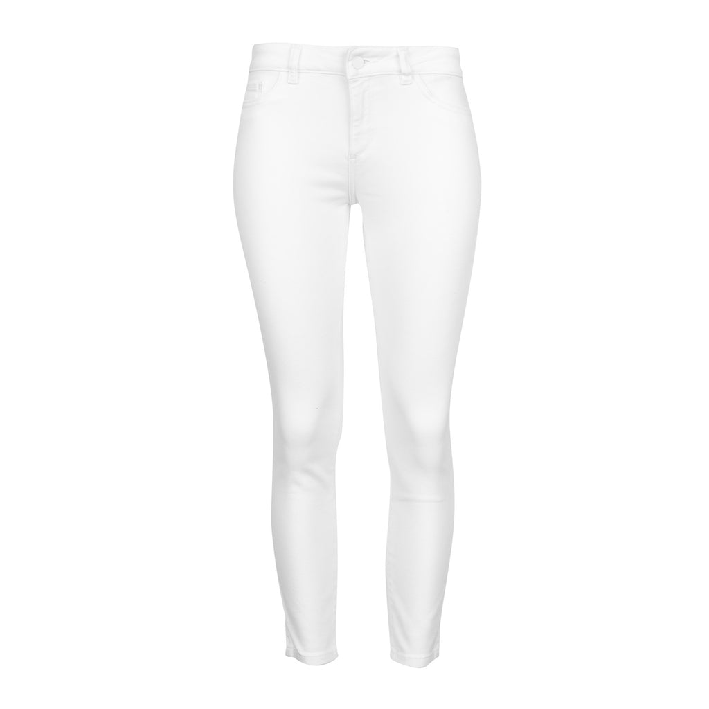 DL1961 Florence Instasculpt Cropped Skinny Jeans White