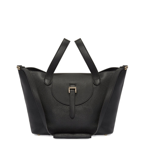 Meli Melo Thela Medium Bag (Black, Zip Closure)